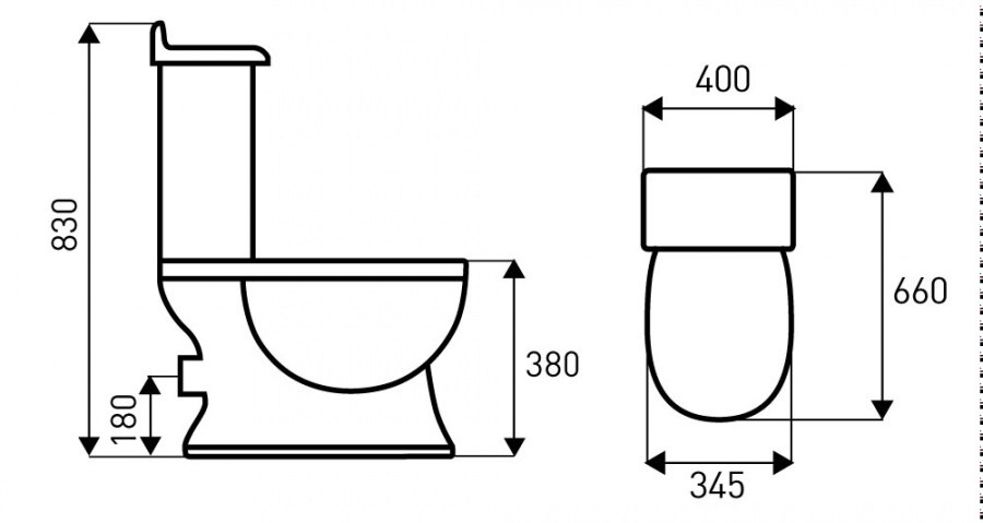 Kompakt Wc Retro Kr 13